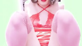 Sissygasm pap-pap Femboy rides sex-toy in the most slutty way,daddy leaks and cum ~