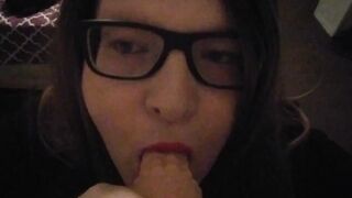 Pov trans model sucking shlong