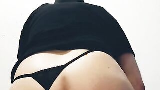 Becoming a delicious sissy crossdress transsex shemale toyboy riding to huge spunk flow