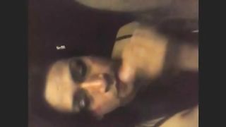 Homemade blowjob with brunette babe