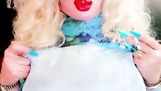 smoking lipstick b o o b i e s makeup