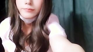 女装子オナニ－ Chinese crossdresser teasing