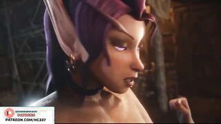 HARD FUTA ELF CRAMMING AND CREAMPIE IN THE HOUSE hangs in-pushes on WORLD OF WARCRAFT FUTANARI TOONAMI ANIMATION 60FPS