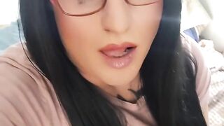 New hair and so crazy I had to rub my candy prick