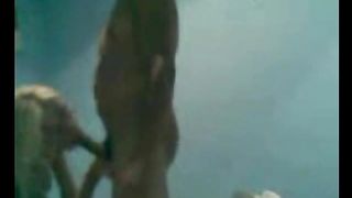 Lusty blonde tranny is enjoying sucking his hard boner